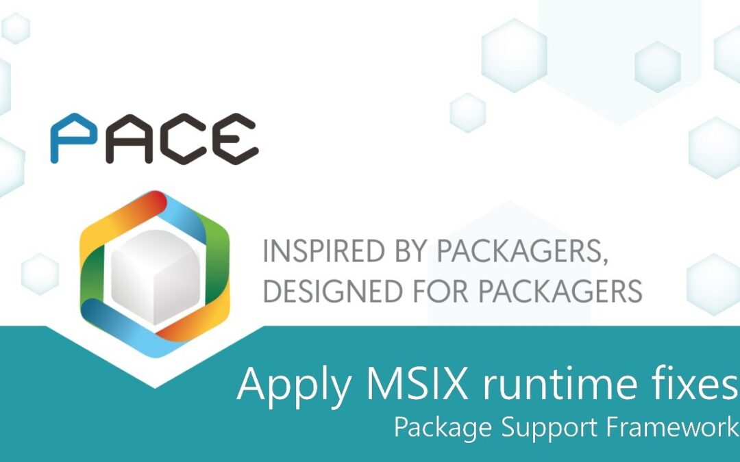 MSIX Editor in PACE Suite 6.0